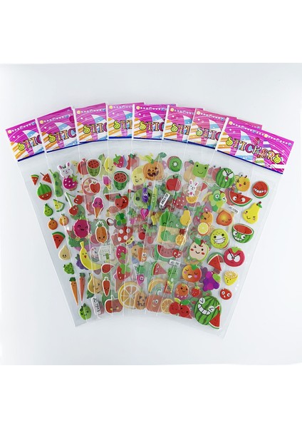 Stil 2 8 Sheets/set Su Geçirmez Karikatür Hayvanat Bahçesi Hayvanlar Çıkartmalar Çocuklar Dizüstü Dekorasyon Karalama Defteri Etiket Oyuncak Çocuk Erkek Kız (Yurt Dışından)