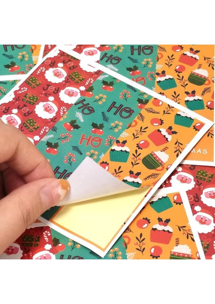 QY1747-60PCS 30-60 Adet Merry Christmas Çıkartmalar 6 Stil Hayvanlar Kardan Adam Ağaçları Dekoratif Çıkartmalar Sarma Hediye Kutusu Etiketi Noel Etiketleri (Yurt Dışından) fırsatları