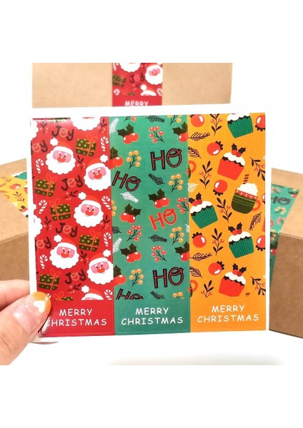 QY1747-60PCS 30-60 Adet Merry Christmas Çıkartmalar 6 Stil Hayvanlar Kardan Adam Ağaçları Dekoratif Çıkartmalar Sarma Hediye Kutusu Etiketi Noel Etiketleri (Yurt Dışından) indirimleri