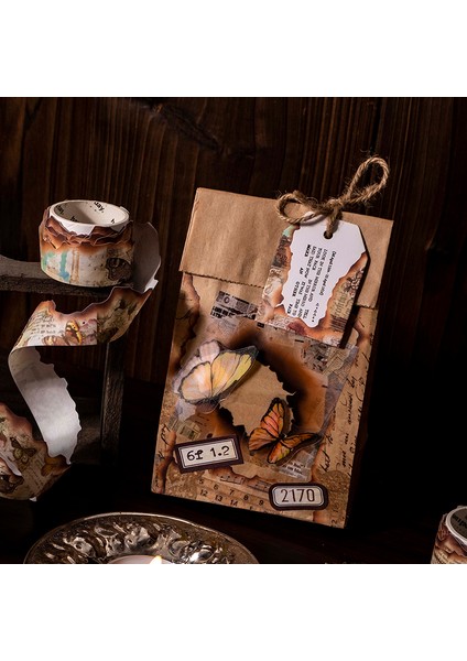 B Journamm 25MM * 3 M Vintage Washi Bantlar Önemsiz Dergisi Maskeleme Bandı Dıy Scrapbooking Malzemeleri Planlayıcısı Fotoğraf Albümü Deco Çıkartmalar (Yurt Dışından) modelleri