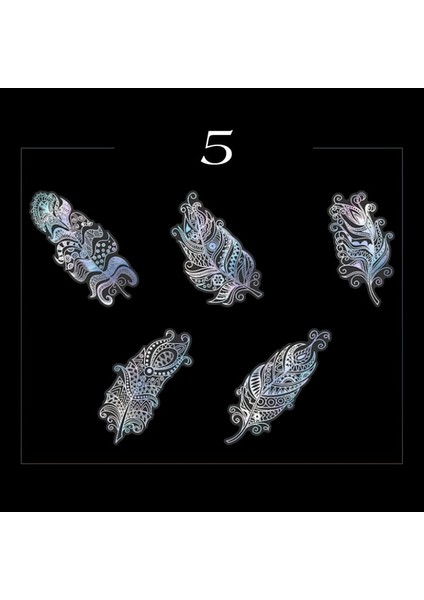 S18213-5 Mr.paper 8 Stilleri 10 Adet/torba Vintage Lazer Hayvan Etiket Sanat Estetik Tüy El Hesabı Dekorasyon Kırtasiye Etiket (Yurt Dışından)