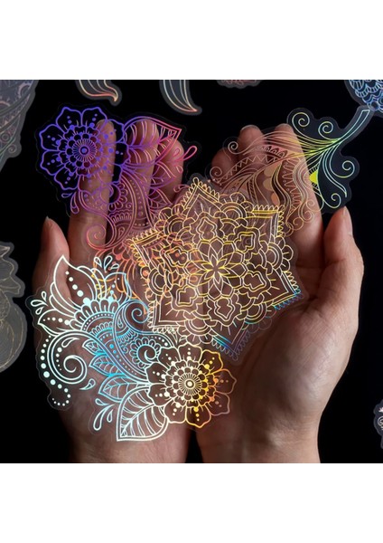 S18213-5 Mr.paper 8 Stilleri 10 Adet/torba Vintage Lazer Hayvan Etiket Sanat Estetik Tüy El Hesabı Dekorasyon Kırtasiye Etiket (Yurt Dışından) fırsatları