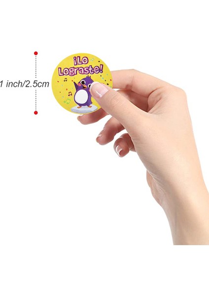 QY531-300PCS 100-500PCS Ispanyolca Ödül Çıkartmaları Teşvik Etiket Rulosu Çocuklar Için Motivasyon Çıkartmaları Öğrenciler Için Sevimli Hayvanlarla (Yurt Dışından) modelleri