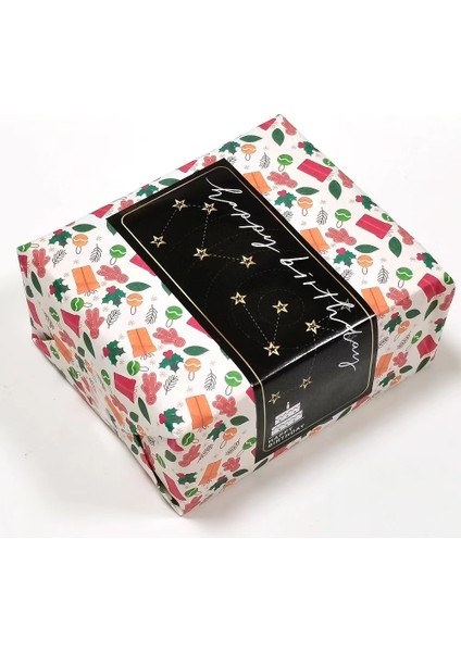 QY1750-30PCS 10-30PCS 6X15CM Dikdörtgen Tasarım Zarif Çıkartmalar Pembe Mavi Siyah Mutlu Doğum Günü Serisi Dıy Çok Fonksiyonlu Paket Hediye Etiketleri (Yurt Dışından)