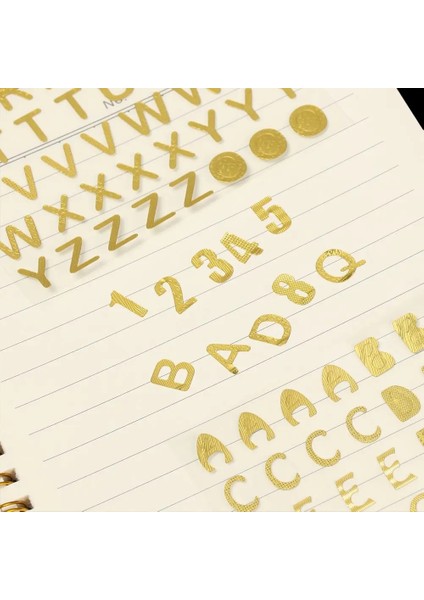 Silver-Style1 Çocuklar Hediyeler Karalama Defteri Bronzlaştırıcı Desen Dizüstü Dekor Planlayıcısı Pırıltı Çıkartmalar Mektup Kendinden Yapışkanlı Numara Etiketi (Yurt Dışından) indirimleri