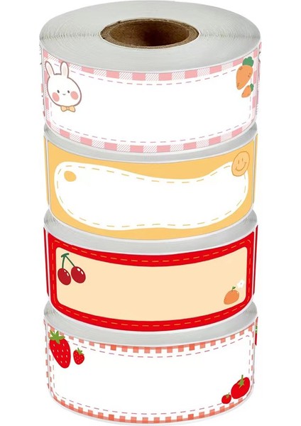 QY1832-120PCS 120 Adet/rulo Sevimli Karikatür Etiket Yazılabilir Adı Karalama Defteri Etiket Hediye Dekor Sızdırmazlık Etiketleri Çocuk Kırtasiye Çıkartmalar (Yurt Dışından) fiyatları