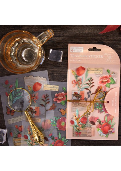 S19803-4 Mr. Paper 6 Stil Bitki Transferi Çıkartmalar Vintage Doğal Saklama Kutusu Dekorasyon Günlüğü El Kitabı Dıy Kırtasiye Estetik Çıkartmalar (Yurt Dışından) modelleri