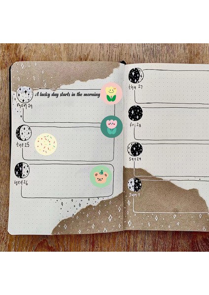 QY1649-100PCS 100-500PCS Sevimli Karikatür Çıkartmalar 1 Inç Ödül Etiket Yuvarlak Gökkuşağı Mühür Etiketler El Yapımı Hediye Paketleme Dekor Çocuklar Için (Yurt Dışından) indirimleri