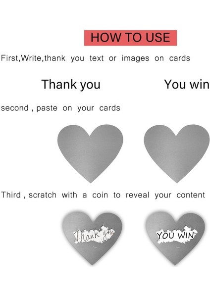 QY528-GOLD-300PCS 100-300PCS Kalp Şekli Etiketleri Etiket 3 Renk Kazı Kazan Çıkartmalar Dıy El Yapımı Oyun Kazı Kazan Etiket Etiketleri Kırtasiye (Yurt Dışından) fırsatları