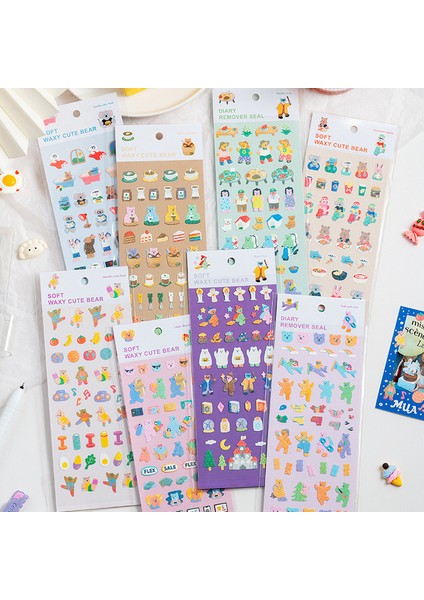 8 Adet Set D Sharkbang Bobo Tüm Tam Set Karalama Defteri Çıkartmaları Kore Dekor Günlük Albümü Kitap Kırtasiye Kawaii Etiket Tedarikçileri Için Etiket (Yurt Dışından)