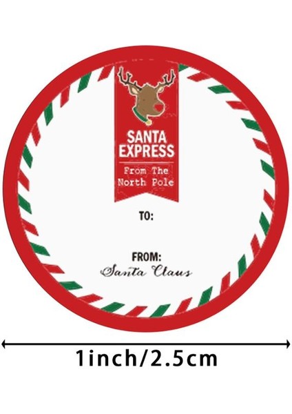 QY686-500PCS Merry Christmas Çıkartmalar 50-500PCS Elk Şeker Çanta Sızdırmazlık Etiketi Yılbaşı Hediyeleri Kutu Etiketi Yeni Yıl Noel Süsleri (Yurt Dışından) fırsatları