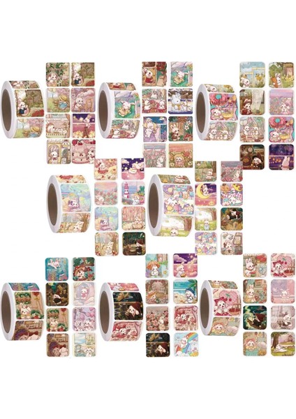 Çiçek Tavşan 500 Adet/rulo 1 Inç Karikatür Tavşan Çıkartmalar, Kendinden Yapışkanlı Etiketler Etiket, Ofis, Hediye Sızdırmazlık, Dıy, Günlük Dergisi Aksesuarları (Yurt Dışından) fırsatları