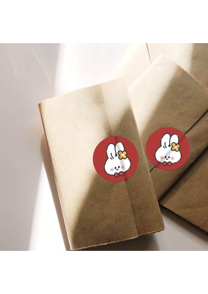 QY1706-100PCS 100-500PCS Yuvarlak Sevimli Karikatür Tavşan Çıkartmalar Çocuk Kırtasiye Ödül Çıkartmalar Hediye Paketi Sızdırmazlık Dekor Etiketleri (Yurt Dışından) indirimleri