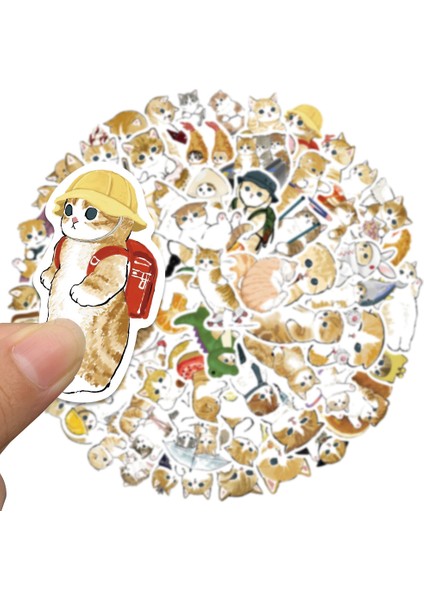 10 Adet 10/30/64 Adet Vintage Turuncu Kedi Etiket Estetik Pvc Çocuk Kore Kırtasiye Dekorasyon Scrapbooking Okul Malzemeleri (Yurt Dışından) fırsatları