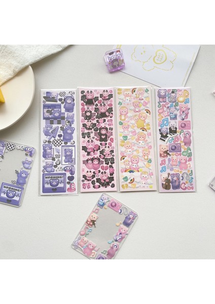4 Adet Set C Skysonıc Güncellendi 4/6/7/8/12/16 Adet Tam Set Serisi Dekoratif Çıkartmalar Kawaii Kpop Idol Kart Albümü Etiket Kore Kırtasiye (Yurt Dışından)