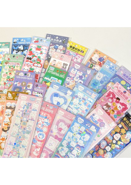 4 Adet Set C Skysonıc Güncellendi 4/6/7/8/12/16 Adet Tam Set Serisi Dekoratif Çıkartmalar Kawaii Kpop Idol Kart Albümü Etiket Kore Kırtasiye (Yurt Dışından) modelleri