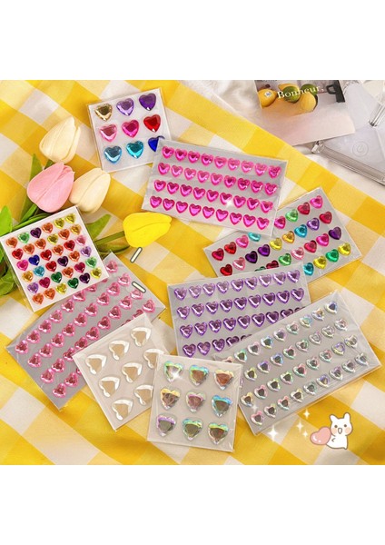 9 Adet 3D Stereoskopik Kristal Kalp Parlayan Çıkartmalar Dizüstü Kitaplar Için Dıy Süslemeleri Ödül Çıkartmalar Karalama Defteri Dergisi Çıkartmalar (Yurt Dışından) fiyatları