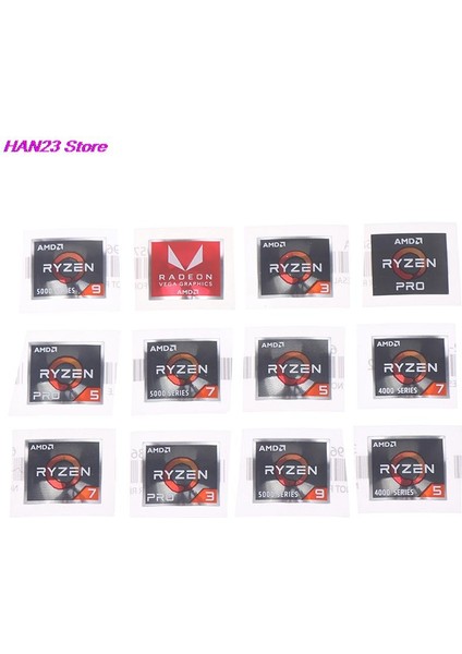 L 1pc 1.9x1.6cm Amd Işlemci Serisi Etiket Athlon Ryzen R 3 5 7 Logo Pro7 Nesil Etiket (Yurt Dışından) fiyatları