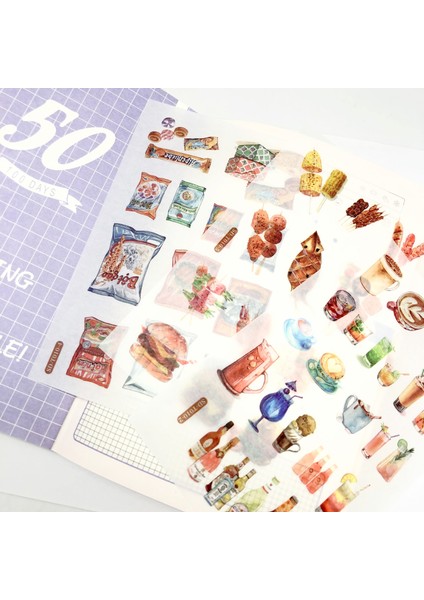 26 6 Sayfa Kawaii Washi Kağıt Etiket Hayvan Bitki Balina Dergisi Çıkartmalar Scrapbooking Dekoratif Dizüstü Kırtasiye Malzemeleri (Yurt Dışından)