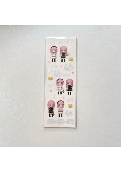 Stil 5 Kore Ins Sevimli Küçük Kız Lazer Etiket Dıy Scrapbooking Idol Kart Telefon Kılıfı Dekorasyon Çıkartması Kawai Kırtasiye Sanat Malzemeleri (Yurt Dışından)