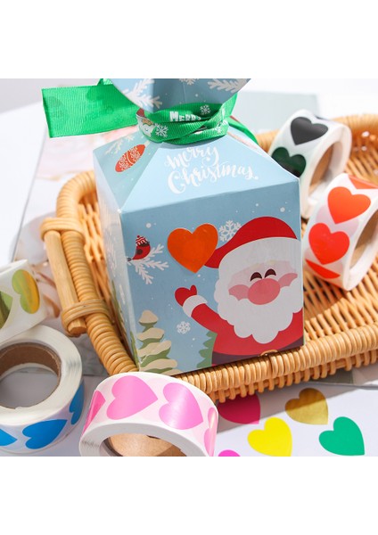 Açık Pembe 500 Adet/rulo Aşk Kalp Şeklinde Etiket Mühür Etiketleri Zanaat Doğum Günü Partisi Hediye Paketleme Için Sevimli Kırtasiye Etiket Scrapbooking (Yurt Dışından)