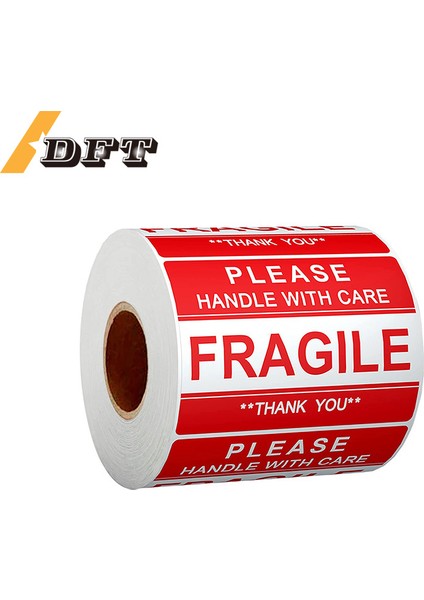 76X25MM - 1000PCS 100PCS Kırılgan Çıkartmalar Malları Lütfen Dikkatli Kullanın Uyarı Etiketleri Dıy Malzemeleri 76X25M 75X50MM 90X50MM 130X70MM (Yurt Dışından)