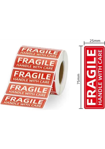 76X25MM - 1000PCS 100PCS Kırılgan Çıkartmalar Malları Lütfen Dikkatli Kullanın Uyarı Etiketleri Dıy Malzemeleri 76X25M 75X50MM 90X50MM 130X70MM (Yurt Dışından)