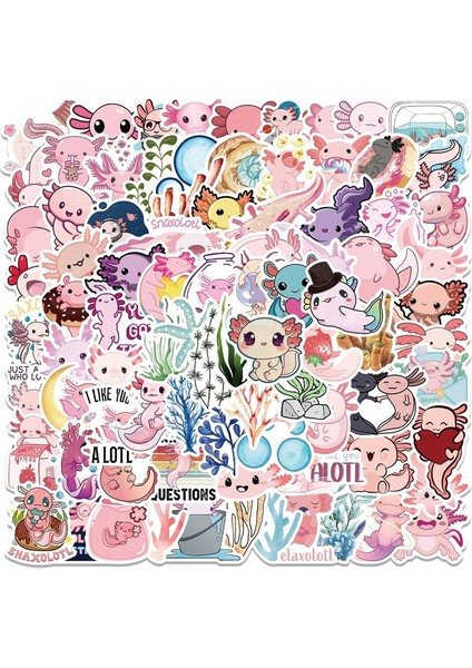 100 Adet 10/30/50/100 Adet Karikatür Salamander Kore Kırtasiye Etiket Estetik Pvc Dekorasyon Scrapbooking Okul Malzemeleri Çocuklar Için (Yurt Dışından) fiyatları