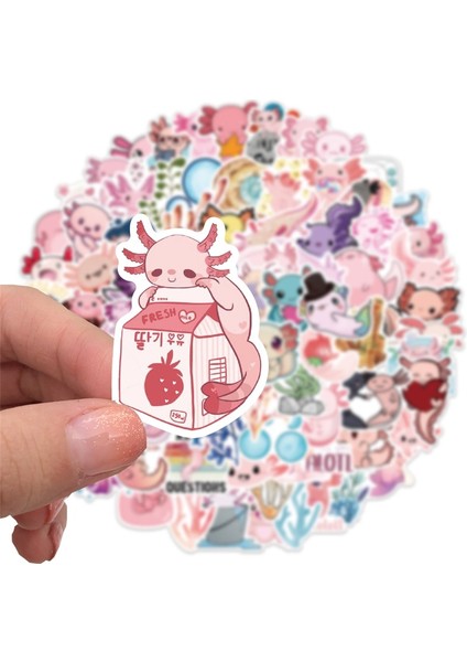 100 Adet 10/30/50/100 Adet Karikatür Salamander Kore Kırtasiye Etiket Estetik Pvc Dekorasyon Scrapbooking Okul Malzemeleri Çocuklar Için (Yurt Dışından) fırsatları