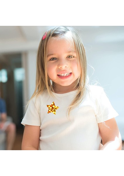 1.5 INÇ-100 Adet 100-500 Adet Folyo Yıldız Çıkartmaları Holografik Altın Yıldız Çıkartmaları Çocuklar Için Duvar El Sanatları Için Ödül Etiketleri Sınıf Öğretmenleri Malzemeleri (Yurt Dışından) fırsatları