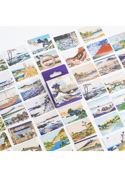 C 45 Adet/kutu Van Gogh Yıldızlı Gökyüzü Dekoratif Çıkartmalar Scrapbooking Diy Sopa Etiket Günlüğü Kırtasiye Albümü Dergisi Çıkartmalar (Yurt Dışından)