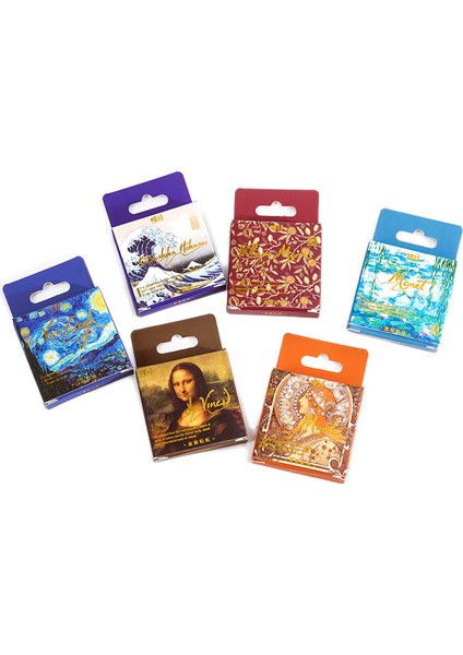 C 45 Adet/kutu Van Gogh Yıldızlı Gökyüzü Dekoratif Çıkartmalar Scrapbooking Diy Sopa Etiket Günlüğü Kırtasiye Albümü Dergisi Çıkartmalar (Yurt Dışından) fırsatları