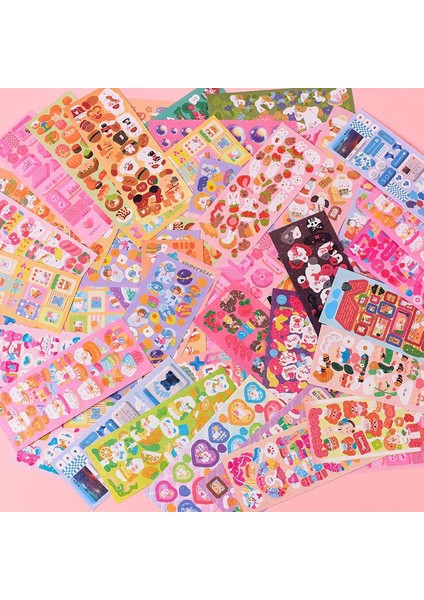 30 Adet Tekrarlama Yok Kore Sevimli El Hesabı Çıkartmalar Seti Günlüğü Dizüstü Kırtasiye Scrapbooking Albüm Günlüğü Kawaii Karikatür Çocuklar Dıy Dekor Etiket (Yurt Dışından) modelleri