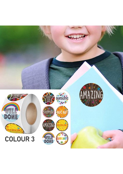 500 Adet Renk 5 100-500 Adet Sevimli Ödül Çıkartmalar Rulo Kelime Motivasyon Çıkartmaları Okul Öğretmen Çocuklar Için Öğrenci Kırtasiye Çıkartmalar Çocuklar (Yurt Dışından) indirimleri