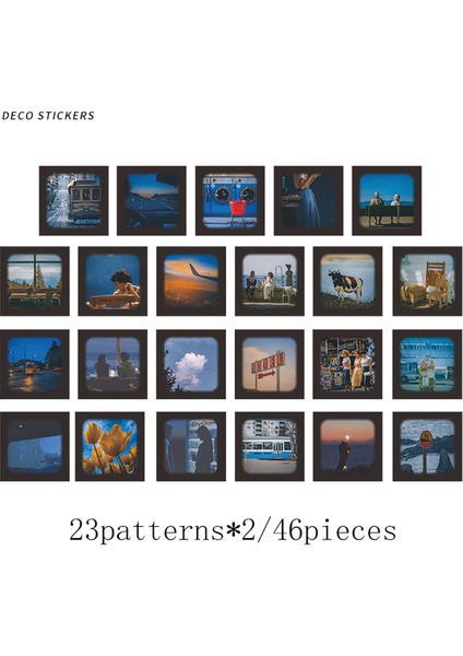 U Journamm 44-46 Adet Vintage Çıkartmalar Sevimli Çiçek Yapışkan Dıy Scrapbooking Dekor Önemsiz Dergisi Kolaj Fotoğraf Albümü Etiket Kırtasiye (Yurt Dışından)