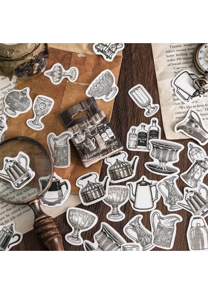 P Journamm 44-46 Adet Vintage Çıkartmalar Sevimli Çiçek Yapışkan Dıy Scrapbooking Dekor Önemsiz Dergisi Kolaj Fotoğraf Albümü Etiket Kırtasiye (Yurt Dışından) modelleri