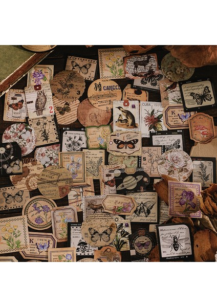 P Journamm 44-46 Adet Vintage Çıkartmalar Sevimli Çiçek Yapışkan Dıy Scrapbooking Dekor Önemsiz Dergisi Kolaj Fotoğraf Albümü Etiket Kırtasiye (Yurt Dışından) indirimleri