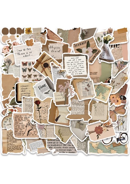 10 Adet 10/50 Adet Retro Edebiyat Harfler Çıkartmalar Estetik Graffiti Çıkartmaları Bagaj Dizüstü Karalama Defteri Dizüstü Telefon Odası Çıkartmalar (Yurt Dışından)