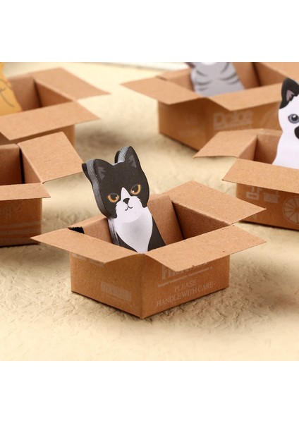 Tip 5 Yavru Kutuda Yapışkan Notlar Karikatür Kedi Bloknot Kendinden Yapışkanlı Ofis Not Defteri Komik Imi Scrapbooking Dekor Okul Malzemeleri (Yurt Dışından)