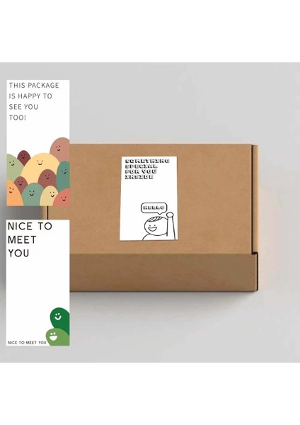 QY1897-50PCS 10-50PCS Yeni 5*10CM Beyaz "bu Paket De Seni Görmekten Mutluluk Ediyor" Çıkartmalar Hediye Sızdırmazlık Etiketleri Size Özel Etiket (Yurt Dışından) fiyatları