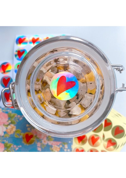 Alüminyum Folyo Altın 160 Adet/grup Kawaii Sıcak Damgalama Kalp Scrapbooking Kağıt Etiketleri Mühür Etiket Yapışkanlı Çıkartmalar Hediye Kutusu Mühür Etiket (Yurt Dışından)