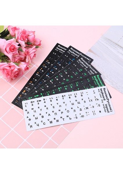 Isveç Rusça Klavye Kapak Çıkartmalar Kitap Için Laptop Klavye 10 "17" Bilgisayar Standart Mektup Düzeni Klavye Kapakları Filmi (Yurt Dışından)