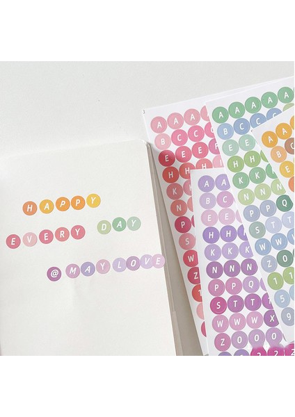 4 Sayfa Kawaii 4 Sayfa Alfabe Mektup Çıkartmalar Dıy Scrapbooking Planlayıcısı Dergisi Etiket Dekorasyon Kore Kırtasiye Ofis Malzemeleri (Yurt Dışından) fırsatları