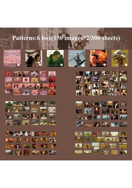 C Jouramm 300 Adet/paket Sevimli Çıkartmalar Film Kağıdı Önemsiz Dergisi Sanat Kolaj Dıy Fotoğraf Albümü Dıy Zanaat Scrapbooking Okul Malzemeleri (Yurt Dışından)