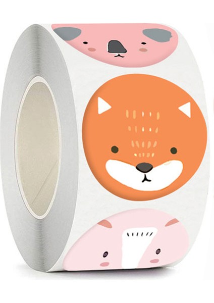 QY1615-500PCS 100-500PCS Sevimli Etiket Çocuklar Için Hayvanlar Yüz Ödül Etiket Sınıf Öğretmeni Malzemeleri Için Motivasyon Scrapbooking (Yurt Dışından) fırsatları