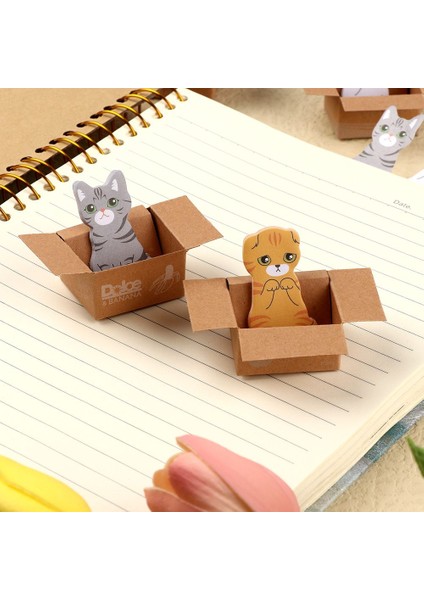 Tip 5 Yavru Kutuda Yapışkan Notlar Karikatür Kedi Bloknot Kendinden Yapışkanlı Ofis Not Defteri Komik Imi Scrapbooking Dekor Okul Malzemeleri (Yurt Dışından)