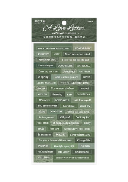 Stil 2 3 Adet/paket Alfabe Çıkartmalar Yaratıcı Ifade Dekor Kırtasiye Kolaj Önemsiz Dergisi Dıy Scrapbooking Yapışkanlı Çıkartmalar (Yurt Dışından)