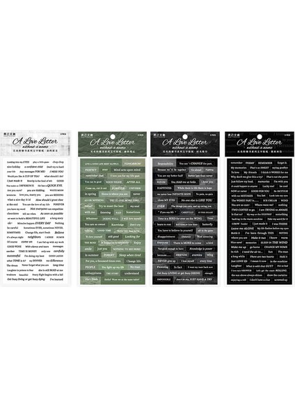 Stil 2 3 Adet/paket Alfabe Çıkartmalar Yaratıcı Ifade Dekor Kırtasiye Kolaj Önemsiz Dergisi Dıy Scrapbooking Yapışkanlı Çıkartmalar (Yurt Dışından) fırsatları