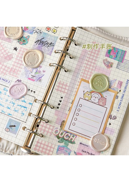 Mavi Şeker 18 Adet/takım Stereoskopik Etiket Vintage Retro Balmumu Damga Estetik Etiket Dıy Dekoratif Karalama Defteri Güzel Zarf Conta Etiket (Yurt Dışından) fırsatları