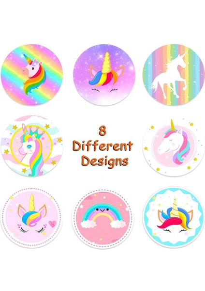 QY1611-100PCS 100-500PCS Sevimli Unicorn Ödül Çıkartmalar Çocuk Kız Hediye Karalama Defteri Dekorasyon Etiketi 1 Inç El Yapımı Dıy Karikatür Oyuncak Çıkartmalar (Yurt Dışından) fırsatları